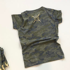 Vintage Camo Ladies T-Shirt